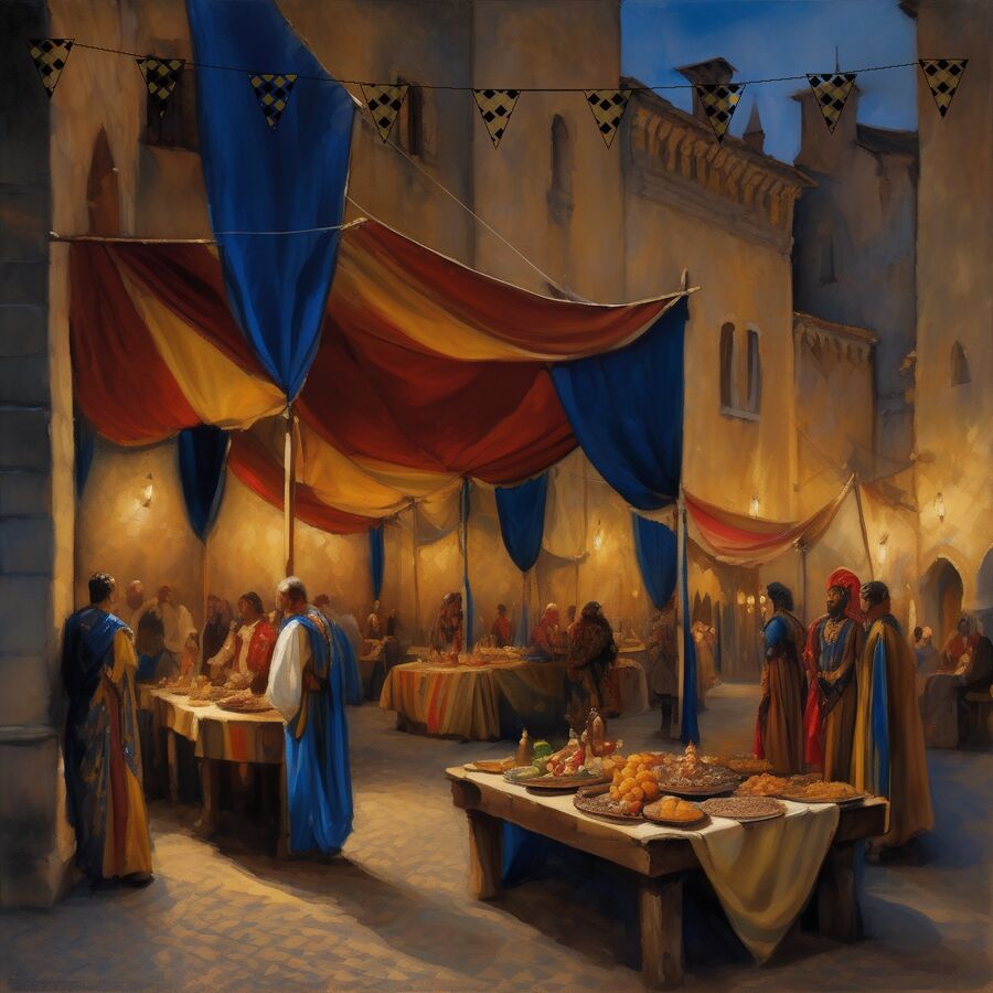 El mercado de la villa / The village market